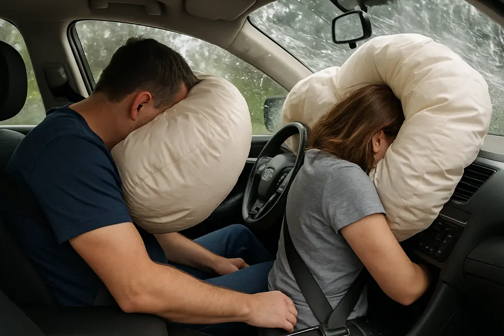 Modern vehicles equipped with Advanced Driver Assistance Systems (ADAS) enhance safety during traffic accidents.