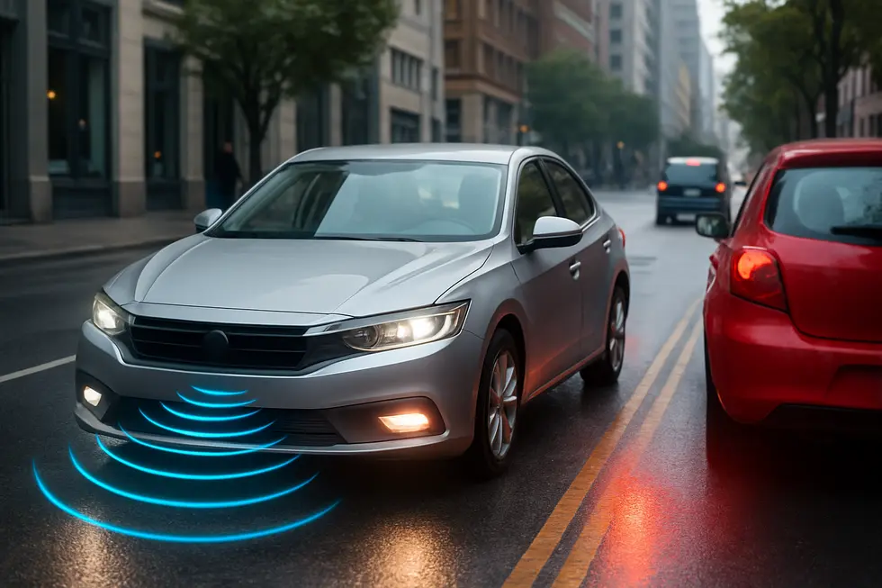 Modern vehicles equipped with Advanced Driver Assistance Systems (ADAS) enhance safety during traffic accidents.